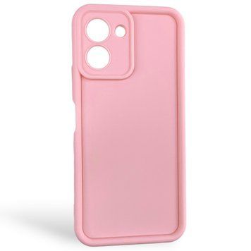 Чехол силиконовый Soft Touch для Tecno Spark Go 3 (KN3) розовый (Полная защита камеры) 0054484 фото