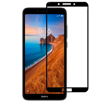Защитное стекло для телефона Xiaomi Redmi 7A противоударное полноэкранное на сяоми редми 7а черное 0038429 фото