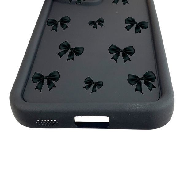 Чохол силіконовий Soft Touch з 3D принтом Бантики для Samsung Galaxy S21 чорний (Повний захист камери) 0057693 фото