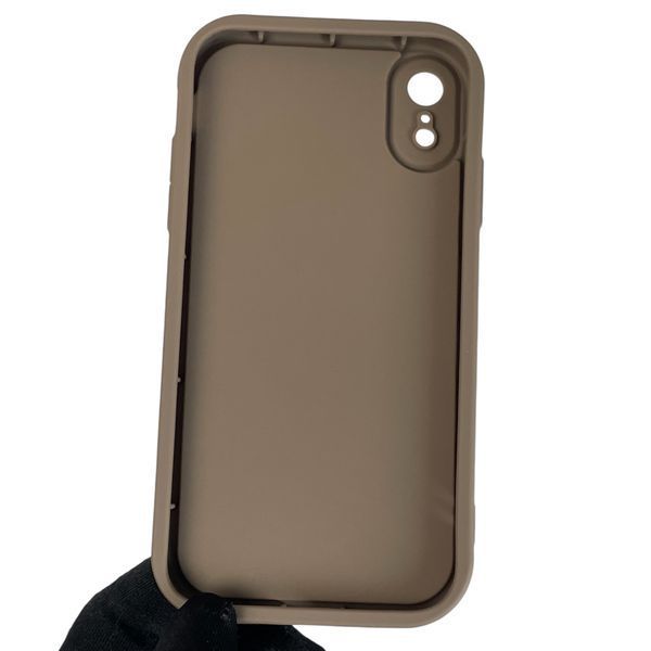Чехол силиконовый оригинальный Soft Touch с 3D принтом смешного теда мишки для Apple iPhone Xr коричневый (Полная защита камеры) 0048410 фото