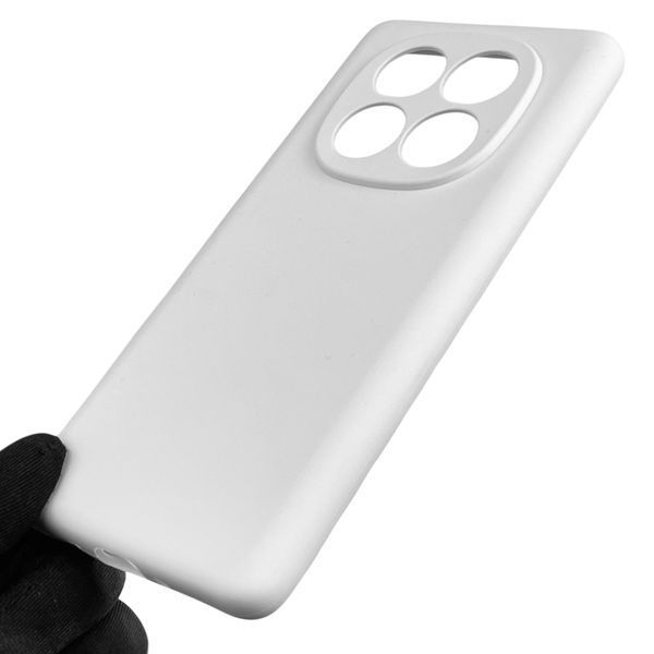 Чехол для Xiaomi Poco X7 силиконовый с микрофиброй нескользящий на сяоми поко х7 белый 0032535 фото