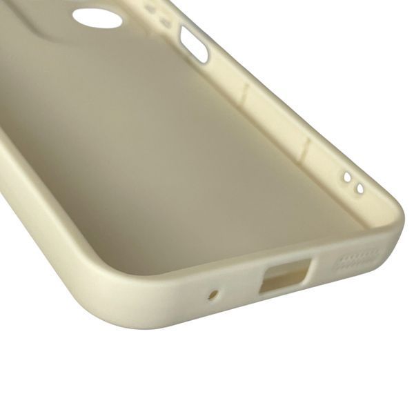 Чехол силиконовый Soft Touch с 3D принтом смешного теда мишки для Motorola E15 молочный (Полная защита камеры) 0049280 фото