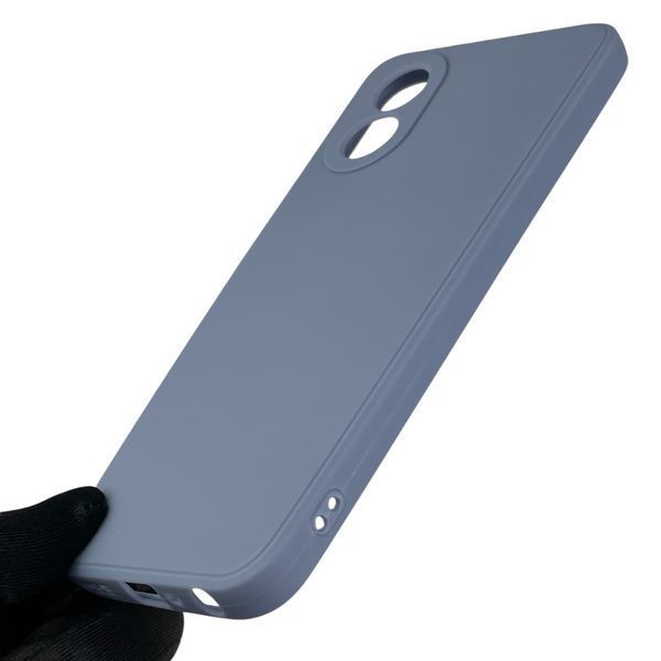 Чехол для OPPO A38 с квадратными гранями с защитой камеры на оппо а38 голубой 0012404 фото