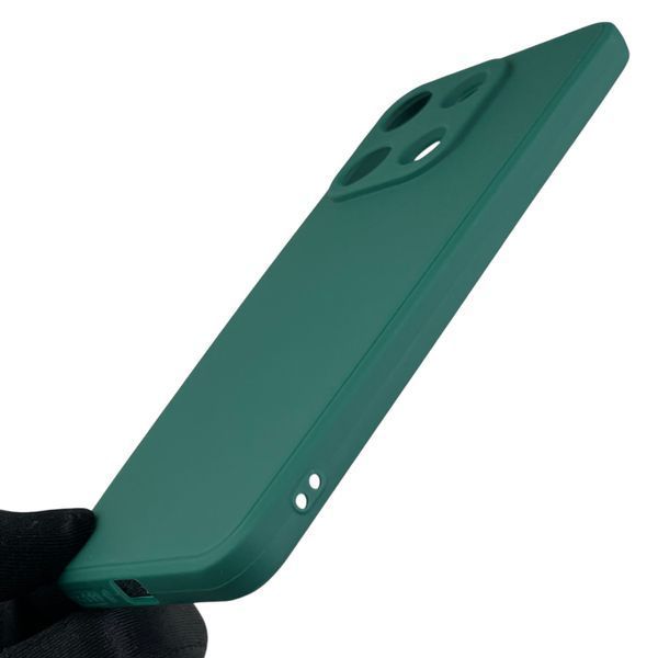 Чохол для Xiaomi Redmi Note 13 4G з квадратними гранями із захистом камери на сяомі редмі нот 13 4г зелений 0012856 фото