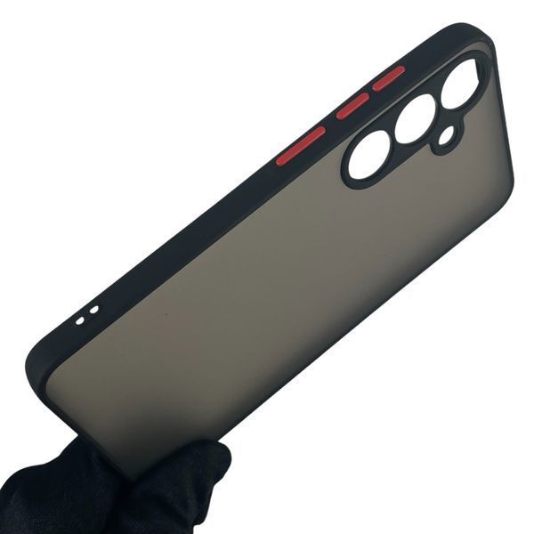 Чехол для Samsung Galaxy S24 Plus (SM-S926B) матовый с высокими бортами на самсунг с24 плюс чёрный 0012123 фото