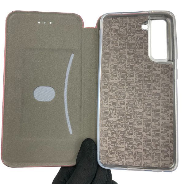 Чохол-книжка для Samsung Galaxy S21 FE SM-G990B з підставкою на самсунг с21 фе бордова 0001401 фото