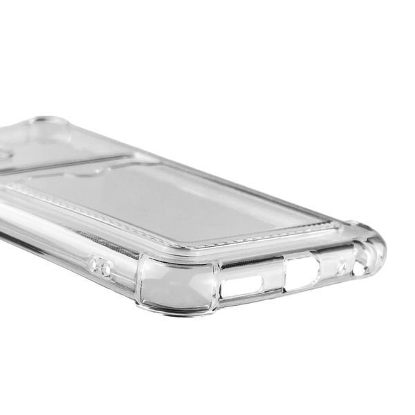 Чохол для Vivo Y21 з бронь кутами з кишенею для візиток карток k-pop на віво у21 прозорий 0013452 фото