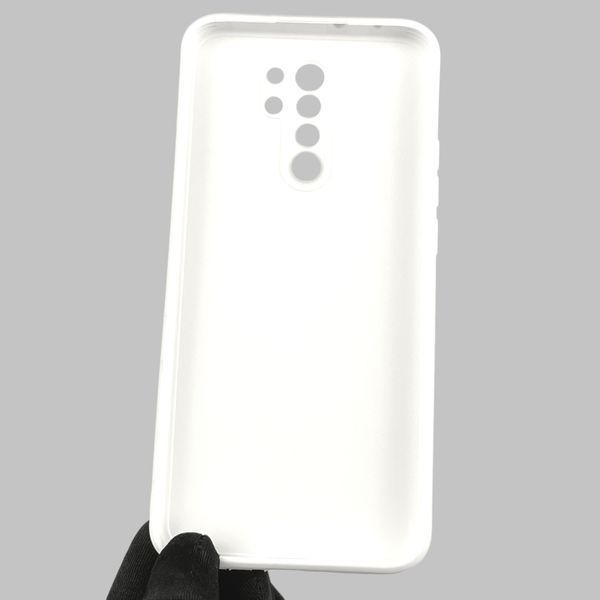 Чехол для Xiaomi Redmi 9 с квадратными гранями с защитой камеры на сяоми редми 9 белый 0012756 фото