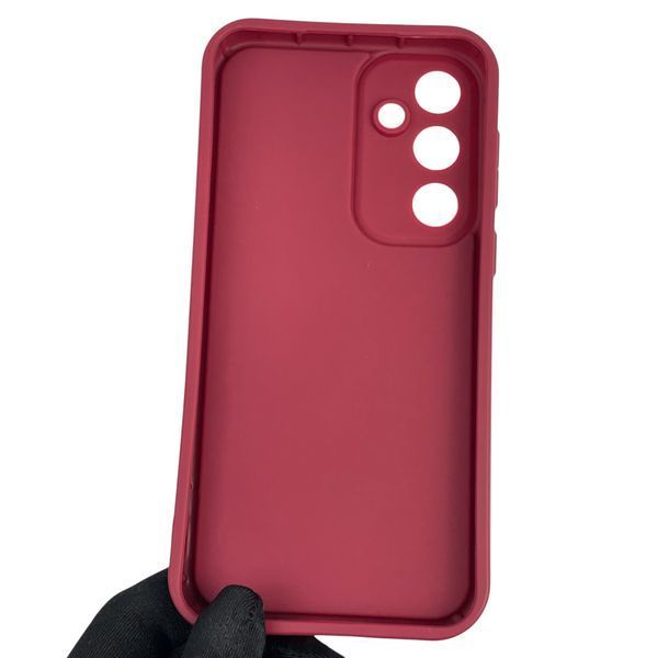 Чохол силіконовий оригінальний Soft Touch з 3D принтом злого кота для Samsung Galaxy A55 5G (SM-A556B) бордовий (Повний захист камери) 0046540 фото