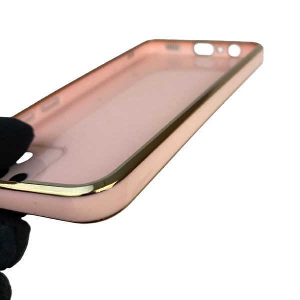 Чехол для Samsung Galaxy A03 SM-A035F с защитой камеры с золотой окантовкой на самсунг а03 пудровый gs1 0019665 фото