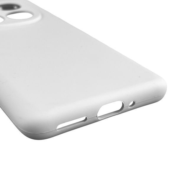Чехол для Xiaomi Poco X7 силиконовый с микрофиброй нескользящий на сяоми поко х7 белый 0032535 фото