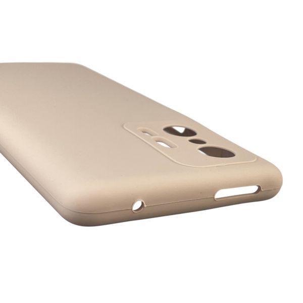 Чохол для Xiaomi 11T Pro силіконовий з мікрофіброю нековзний на сяомі 11т про пудровий 0032414 фото