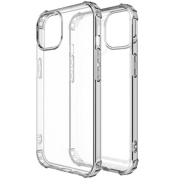 Чехол для Apple iPhone 13 прозрачный с бронь углами с защитой камеры противоударный (борта выше экрана, эпл айфон 13) 0061360 фото