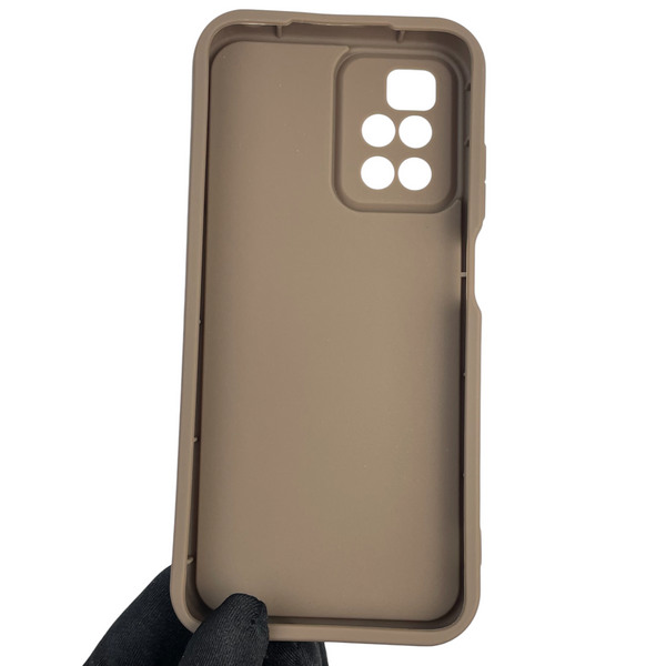 Чохол силіконовий Soft Touch з 3D принтом для Xiaomi Redmi 10 коричневий (Повний захист камери) 0042140 фото