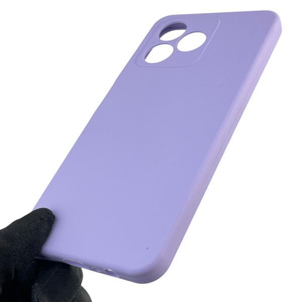 Чохол для Realme Note 50 силіконовий з мікрофіброю нековзний на реалмі нот 50 бузковий 0031823 фото