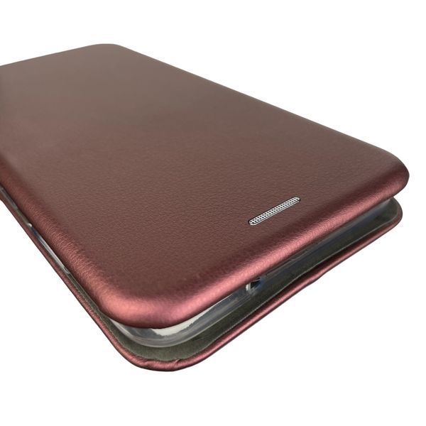 Чохол-книжка для Samsung Galaxy S21 FE SM-G990B з підставкою на самсунг с21 фе бордова 0001401 фото