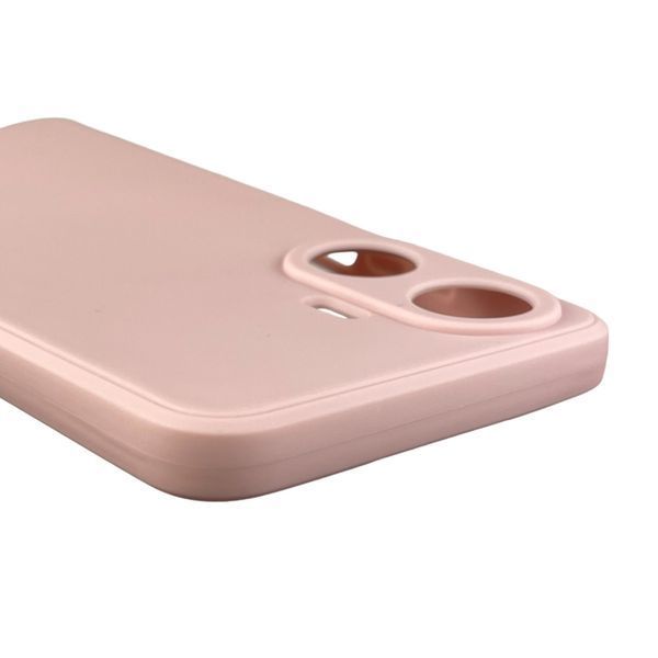 Чехол для Realme C55 с квадратными гранями с защитой камеры на реалми с55 пудровый 0012554 фото