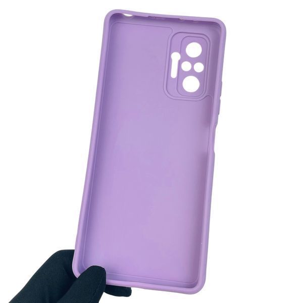 Чохол для Xiaomi Redmi Note 10 Pro з квадратними гранями із захистом камери на сяомі редмі нот 10 про бузковий 0001227 фото