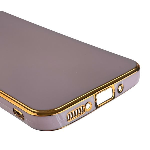 Чохол для Samsung Galaxy A54 5G SM-A546E глянсовий із золотою окантовкою із захистом камери на самсунг а54 бузковий 0000022 фото
