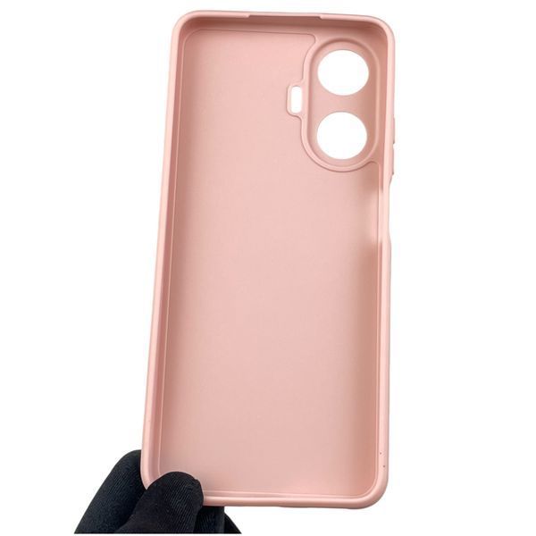 Чехол для Realme C55 с квадратными гранями с защитой камеры на реалми с55 пудровый 0012554 фото