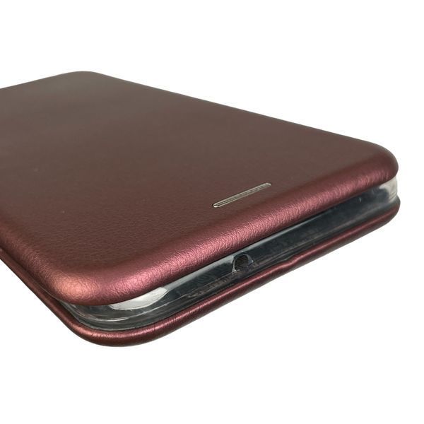 Чохол-книжка для Samsung Galaxy M10 SM-M105F з підставкою на самсунг м10 бордова 0002146 фото