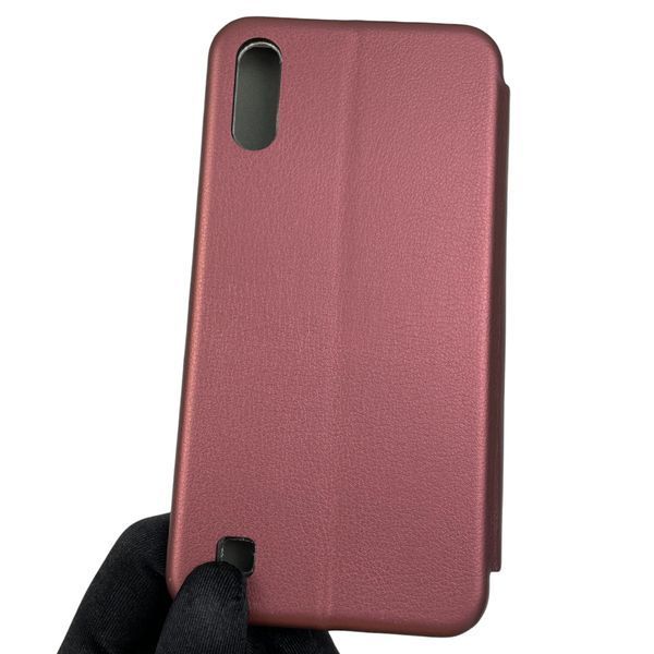Чохол-книжка для Samsung Galaxy M10 SM-M105F з підставкою на самсунг м10 бордова 0002146 фото