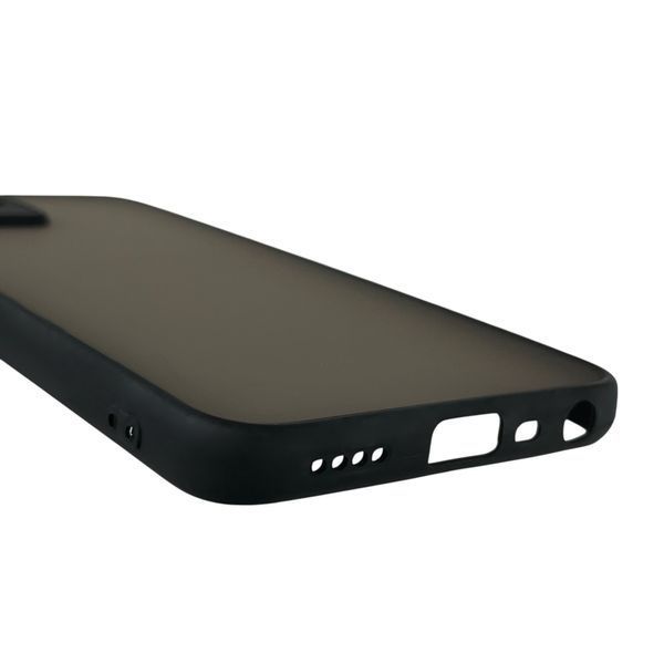 Чохол для Realme 8i матовий з високими бортами з захистом камери на реалмі 8i чорний 0013397 фото