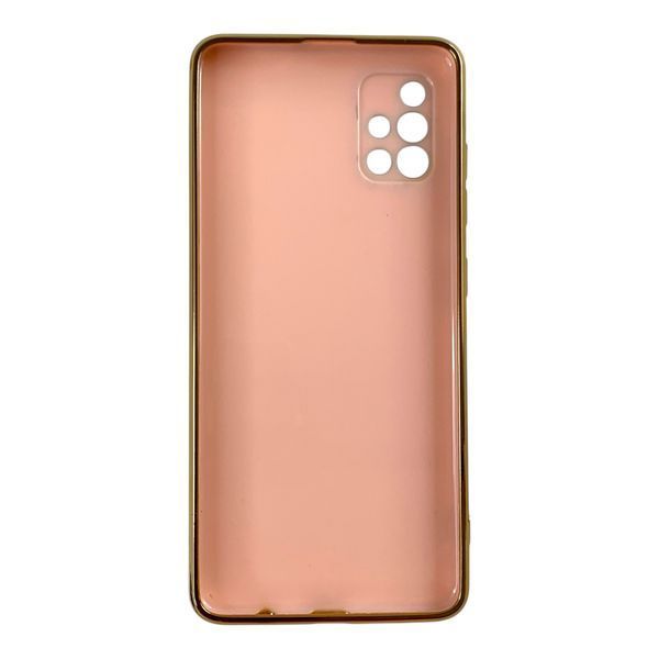 Чохол для Samsung Galaxy A51 (SM-A515F) з принтом золоті метелики глянцевий із захистом камери із золотою окантовкою 0059469 фото
