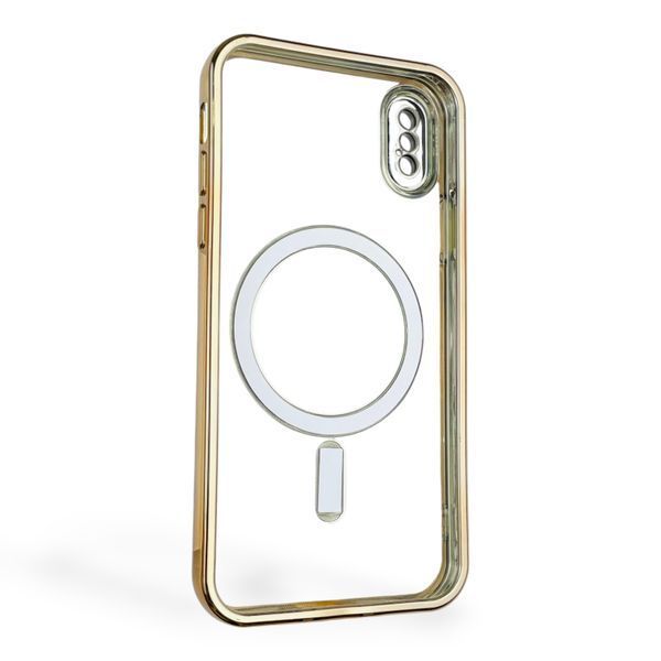 Чохол для Apple iPhone XS з лінзами на камері з MagSafe на айфон хс золотий 0034544 фото