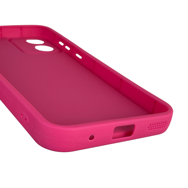 Чохол силіконовий Soft Touch з 3D принтом для Motorola Moto E13 (PAXT0034) малиновий (Повний захист камери) 0040250 фото