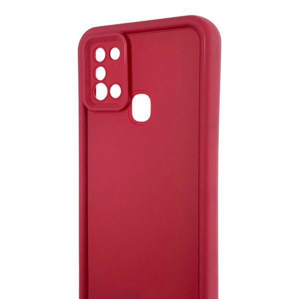 Чохол силіконовий Soft Touch для Samsung Galaxy A21s бордовий (Повний захист камери) 0053995 фото