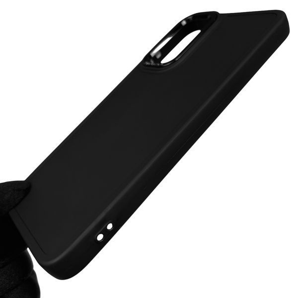 Чохол для Xiaomi Redmi Note 12S 4G матовий з високими бортами з мікрофіброю на сяомі редмі нот 12с чорний 0002283 фото