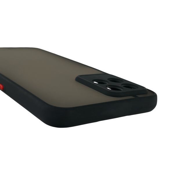 Чохол для Realme 8i матовий з високими бортами з захистом камери на реалмі 8i чорний 0013397 фото