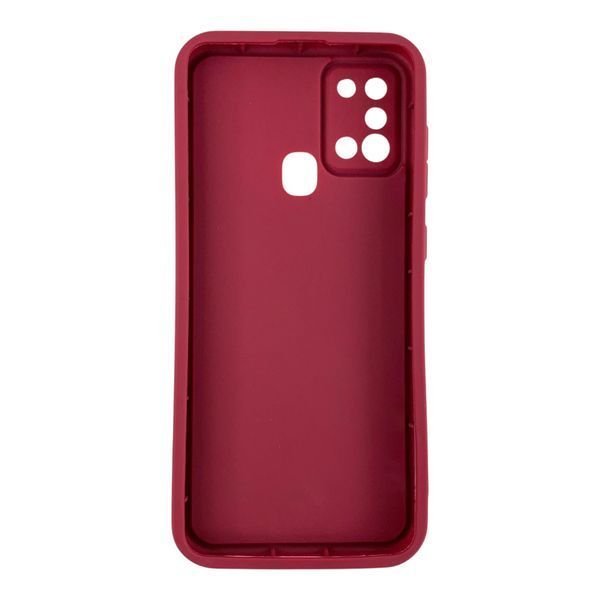 Чохол силіконовий Soft Touch для Samsung Galaxy A21s бордовий (Повний захист камери) 0053995 фото