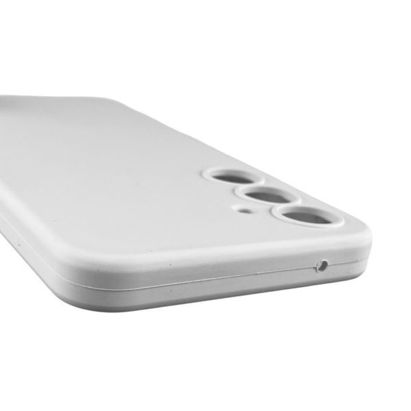 Чохол для Samsung Galaxy A55 5G (SM-A556B) силіконовий з мікрофіброю нековзний на самсунг а55 5г білий 0032079 фото