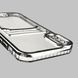 Чохол для Apple iPhone X зі срібною окантовкою з кишенькою для карток на айфон Х срібний 0013044 фото 5