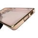 Чохол для Samsung Galaxy S21 Ultra (SM-G998) з кільцем-підставкою із золотою окантовкою на самсунг с21 ультра пудровий gs1 0020691 фото 3