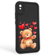 Чохол силіконовий оригінальний Soft Touch з 3D принтом милий ведмедик для Xiaomi Redmi 9A чорний (Повний захист камери) 0043720 фото 1