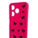 Чохол силіконовий Soft Touch з 3D принтом Бантики для Tecno Spark 10С малиновий (Повний захист камери) 0057809 фото 4