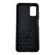 Чехол для телефона Samsung Galaxy A03s (SM-A037F) карбоновый противоударный с высокими бортами черный 0052109 фото 3
