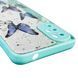 Чехол для Motorola Moto G22 (PATW0031) с блёстками с бабочками на моторола г22 бирюзовый 0037560 фото 6