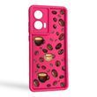 Чохол силіконовий Soft Touch з 3D принтом Кава для Samsung Galaxy S25 (SM-S931B) малиновий (Повний захист камери)