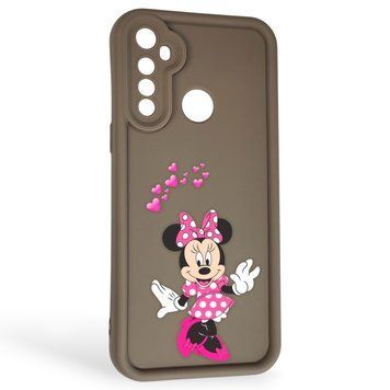 Чохол силіконовий Soft Touch з 3D принтом чарівна мінні маус для Realme 5 коричневий (Повний захист камери) 0050257 фото