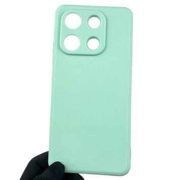 Чохол для Xiaomi Redmi Note 13 4G з квадратними гранями із захистом камери на сяомі редмі нот 13 4г м'ятний 0012857 фото