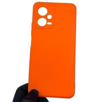 Чохол для Xiaomi Redmi Note 12 5G з квадратними гранями із захистом камери на сяомі нот 12 5г помаранчевий 0012706 фото