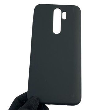 Чехол для Xiaomi Redmi Note 8 Pro силиконовый с микрофиброй нескользящий на сяоми редми нот 8 про черный 0032787 фото