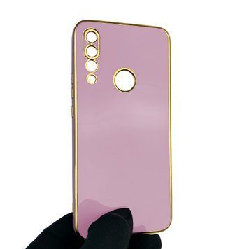 Чехол для Huawei Y9 Prime 2019 STK-L21 с защитой камеры с золотой окантовкой на хуавей у9 прайм 2019 черничный gs1 0020064 фото