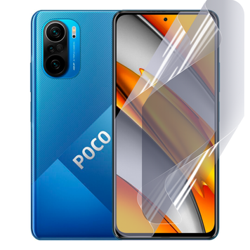 Плёнка гидрогелевая для Xiaomi Poco F3 МАТОВАЯ противоударная на сяоми поко ф3 прозрачная 0003964 фото