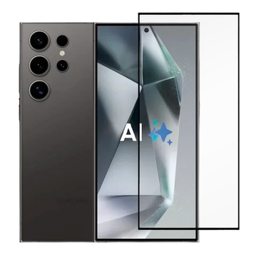 Захисне скло 6D OG для телефона Samsung Galaxy S24 Ultra (SM-S928B) повноекранне протиударне на самсунг S24 ультра чорне 0014033 фото