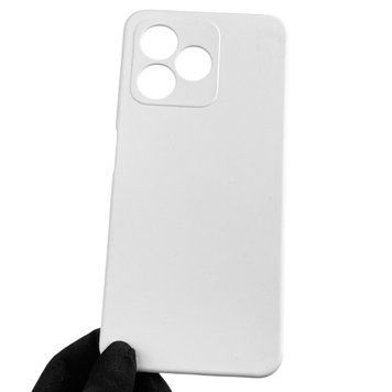 Чехол для Realme C51 силиконовый с микрофиброй нескользящий на реалми с51 белый 0031803 фото